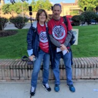 Me and my wife at the walk.