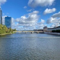 Walking over the Grand River